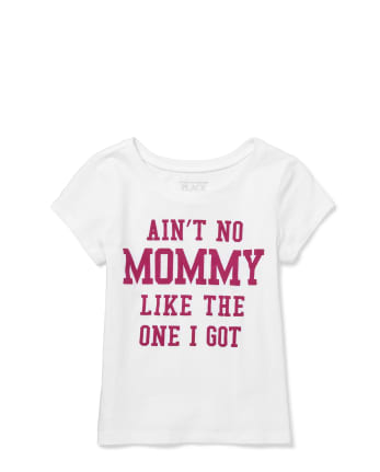 Camiseta gráfica a juego con mamá y yo para niñas pequeñas y bebés