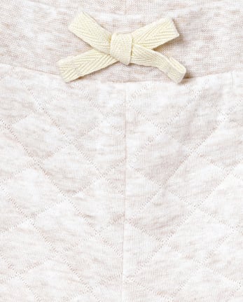 Baby And Toddler Girls Active Quilted French Terry Jogger Pants