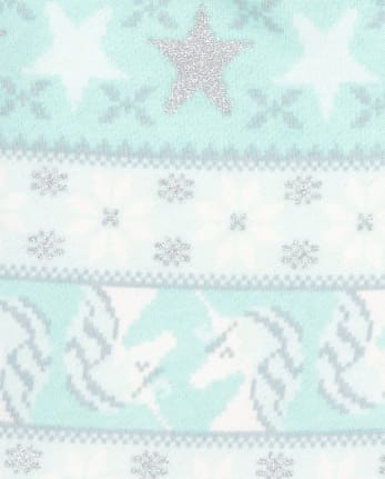 Pantalon en molleton à imprimé jacquard pailleté Active pour bébés et petites filles