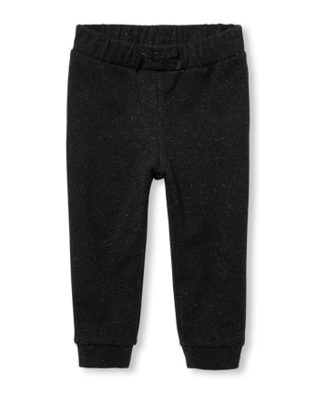 Baby And Toddler Girls Active Glitter French Terry Jogger Pants