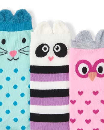 Paquete de 6 calcetines deportivos Critter para niñas