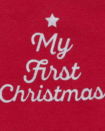 Baby Girls First Christmas 3-Piece Playwear Set