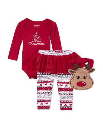 Baby girl first christmas hot sale pajamas
