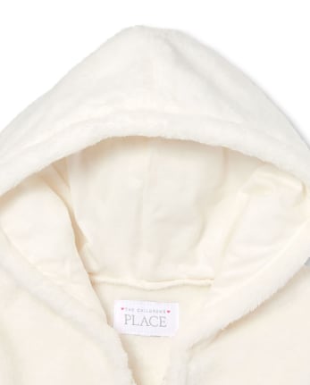 Toddler Girls Active Faux Fur Hoodie