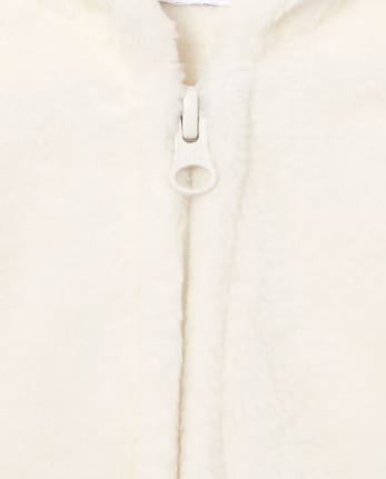 Toddler Girls Active Faux Fur Hoodie