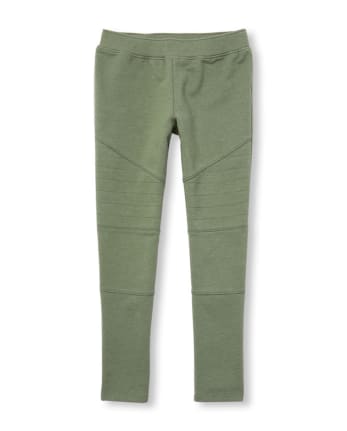 Girls Moto French Terry Leggings