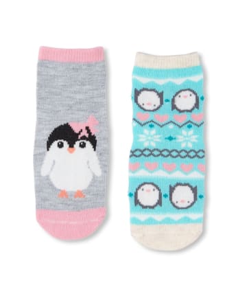 Paquete de 6 calcetines midi Fair Isle para niñas pequeñas