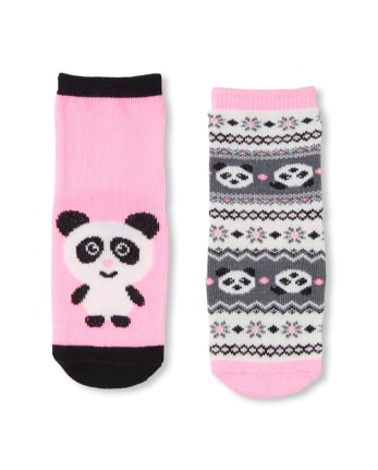 Paquete de 6 calcetines midi Fair Isle para niñas pequeñas