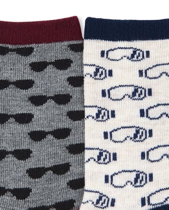 Paquete de 6 calcetines con diseño de dinosaurios para niños pequeños