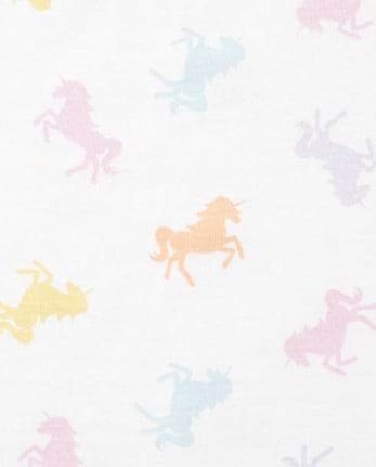 Conjunto de ropa de juego de 3 piezas para bebé niña Unicornio