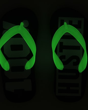 Boys Glow Hustle Flip Flops