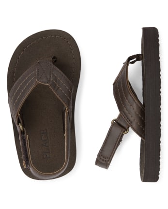 Boys tan flip flops 2025