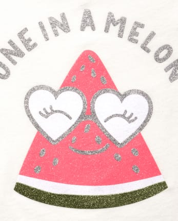 Conjunto de leggings con purpurina y sandía para bebés y niñas pequeñas