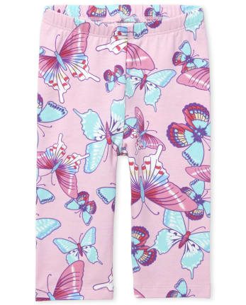 Leggings capri estampados para niñas pequeñas
