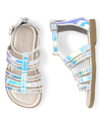 Holographic on sale gladiator sandals