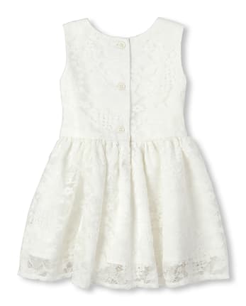 Baby And Toddler Girls Floral Lace Dress