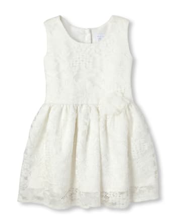 Baby And Toddler Girls Floral Lace Dress