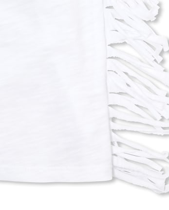 Girls Glitter 'Beach Bound' Fringe Cover Up