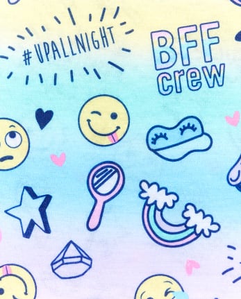 Girls Sleepover Emoji Pajamas