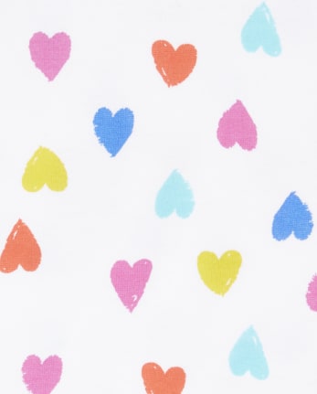 Baby And Toddler Girls Rainbow Snug Fit Cotton 4-Piece Pajamas