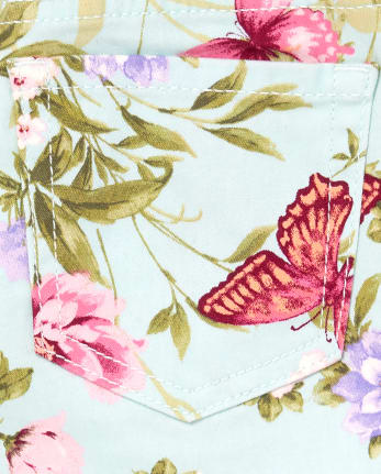 Girls Butterfly Jeggings