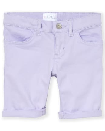 Short écumoire à revers roulé pour fille