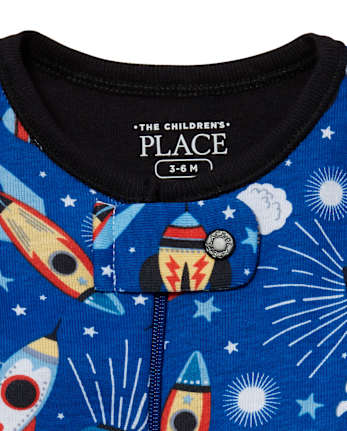 Baby And Toddler Boys Space Snug Fit Cotton One Piece Pajamas