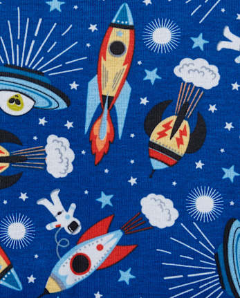 Baby And Toddler Boys Space Snug Fit Cotton One Piece Pajamas