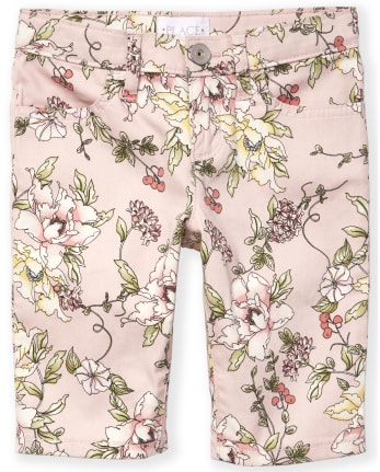 Girls Floral Skimmer Shorts