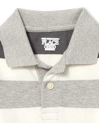 Baby And Toddler Boys Striped Pique Polo - H/T MIST