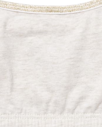 Girls Glitter Heart Bralette 2-Pack