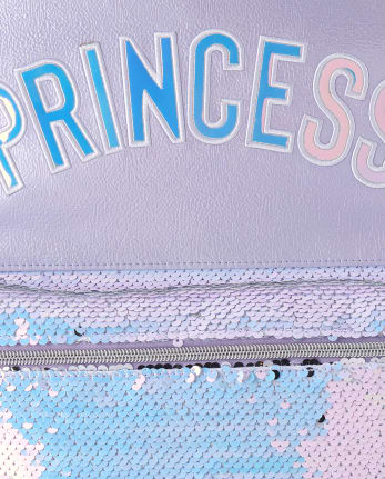 Girls Holographic Princess Flip Sequin Backpack