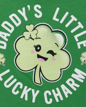 Baby And Toddler Girls St. Patrick's Day Dad Graphic Tee