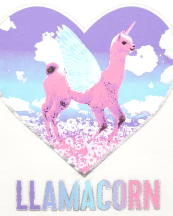 Girls Llamacorn Graphic Tee