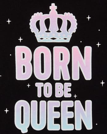 Baby And Toddler Girls Queen Graphic Tee