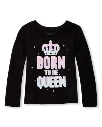 Baby And Toddler Girls Queen Graphic Tee