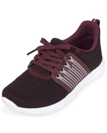 Boys Uniform Running Sneakers BURGUNDY The Children s Place
