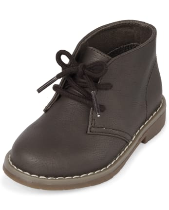 Toddler Boys Faux Leather Boots | The Children's Place - BROWN