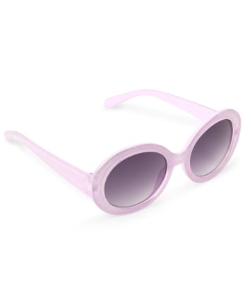 Girls Glitter Oval Sunglasses