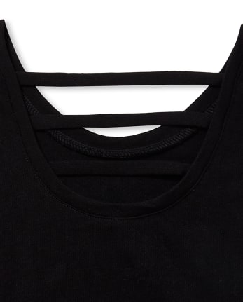 Top con abertura de unicornio adornado para niñas