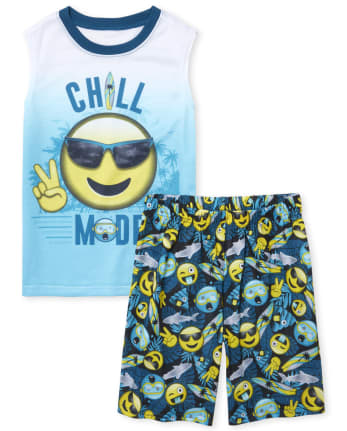 Boys Emoji Pajamas