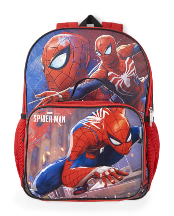 superhero backpack and lunchbox