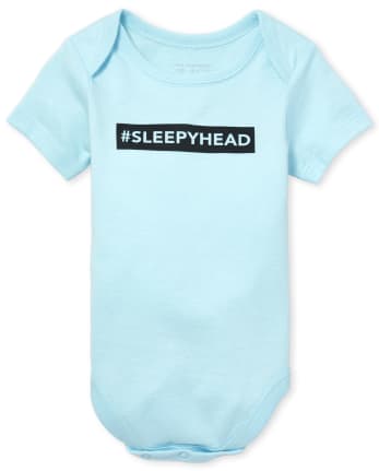 Unisex Baby Sleepy Head Graphic Bodysuit