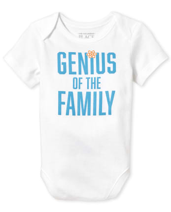Unisex Baby Genius Of The Family Graphic Bodysuit