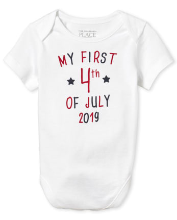 Unisex Baby Americana 4th Of July Graphic Bodysuit
