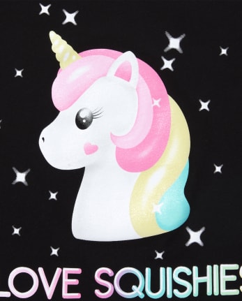 Girls Squishies Unicorn Graphic Tee