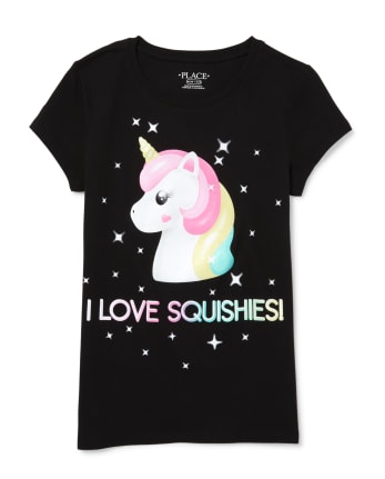 Girls Squishies Unicorn Graphic Tee