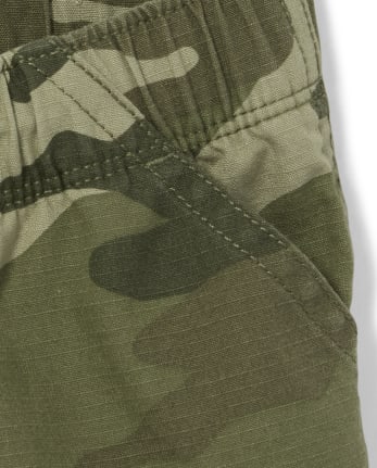 Baby And Toddler Boys Camo Pull On Cargo Shorts