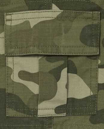Baby And Toddler Boys Camo Pull On Cargo Shorts