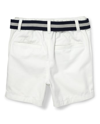 Baby And Toddler Boys Belted Chino Shorts